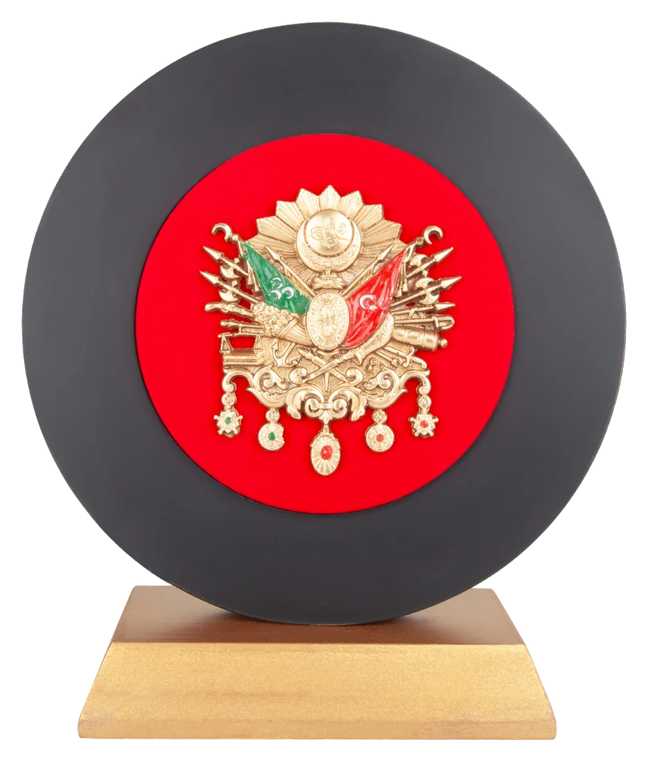 İhtişam Osmanlı Arması Kabartmalı Plaket
