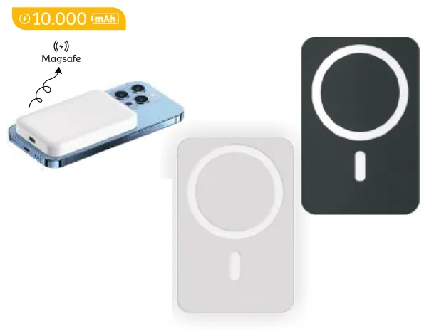 Magsafe powerbank, 10.000 mAh: ürün fotoğrafı ve renkleri