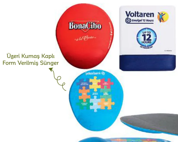 Bılek desteklı mouse pad: ürün fotoğrafı ve renkleri