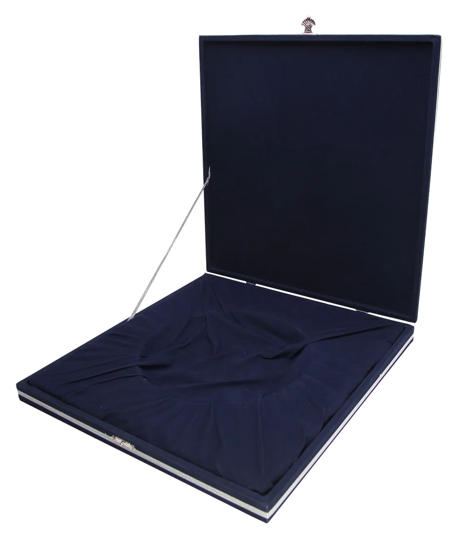 Denim Kadife Tabak Kutusu (27x27 cm), lacivert