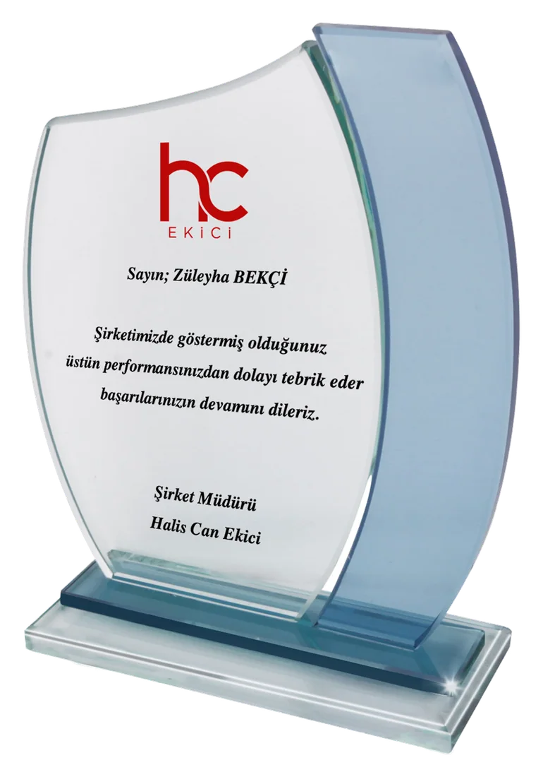 Yakut Kristal Plaket
