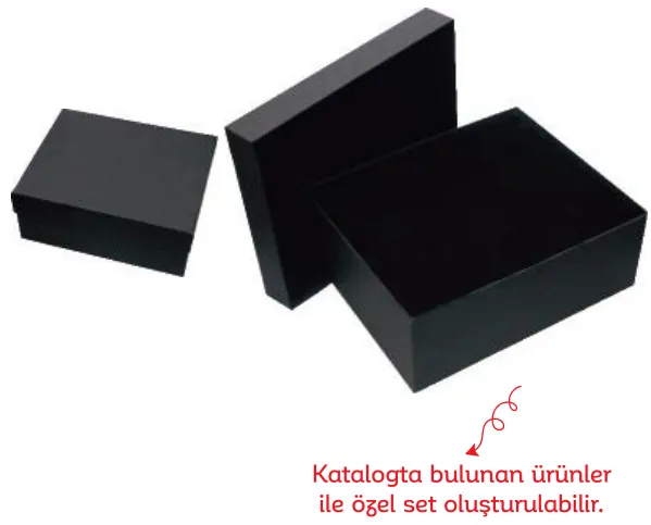 Set kutusu: ürün fotoğrafı ve renkleri