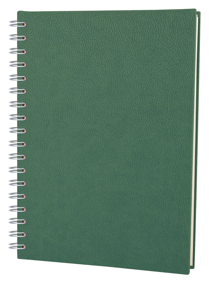 Altındağ Kareli Spiralli Tarihsiz Defter (17x24 cm), yeşil