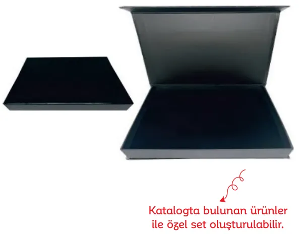 Set kutusu: ürün fotoğrafı ve renkleri