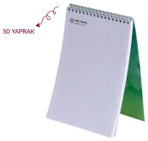 Spiralli defter: ürün fotoğrafı ve renkleri