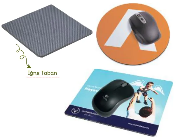 Mouse pad: ürün fotoğrafı ve renkleri