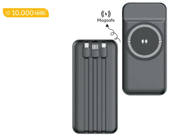 Magsafe powerbank, 10.000 mAh: ürün fotoğrafı ve renkleri