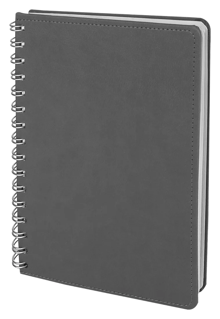 Batıkent Spiralli Tarihsiz Defter (15x21 cm), gri