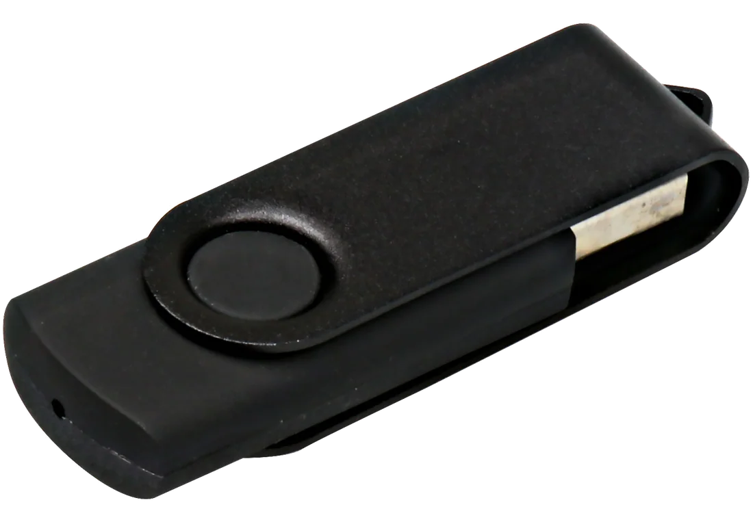 Eşrefoğulları Döner Kapaklı USB Bellek (32 GB), siyah
