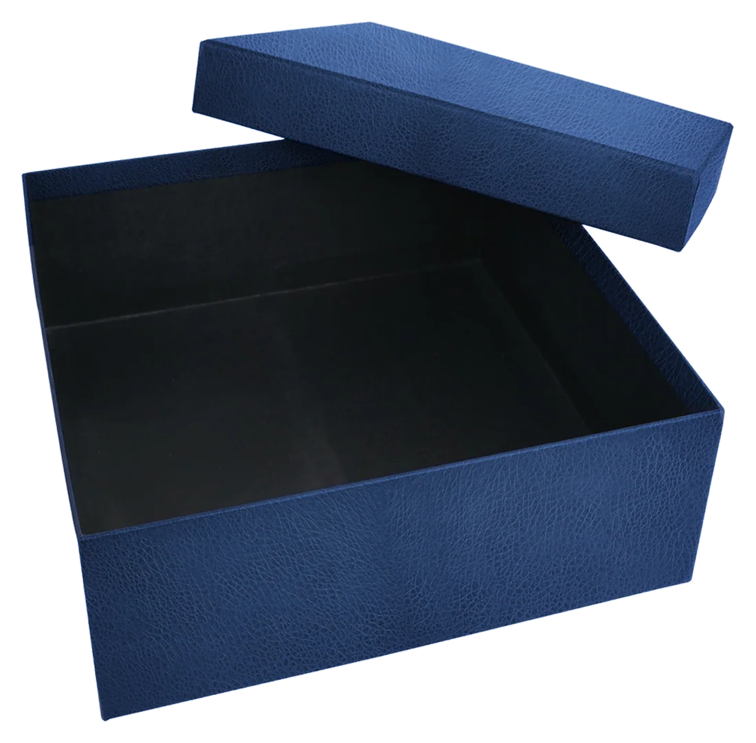Sedir Geçme Kapak Kutu (30x30x10 cm), lacivert