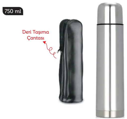 Termos, 750 ml: ürün fotoğrafı ve renkleri